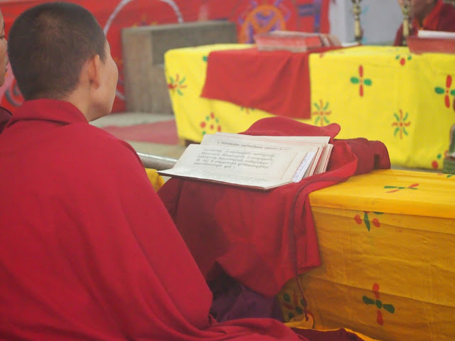 Nun prayers Bhutan