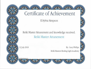 Usui Reiki Master Certificate