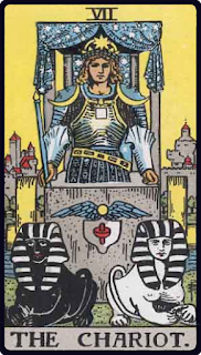 VII - The Chariot - Tarot Card from the Rider-Waite Deck