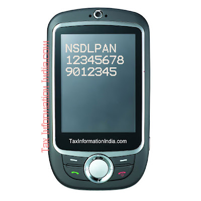 PAN card application status by using the SMS facility of NSDL