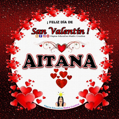 Feliz Día de San Valentín - Nombre Aitana