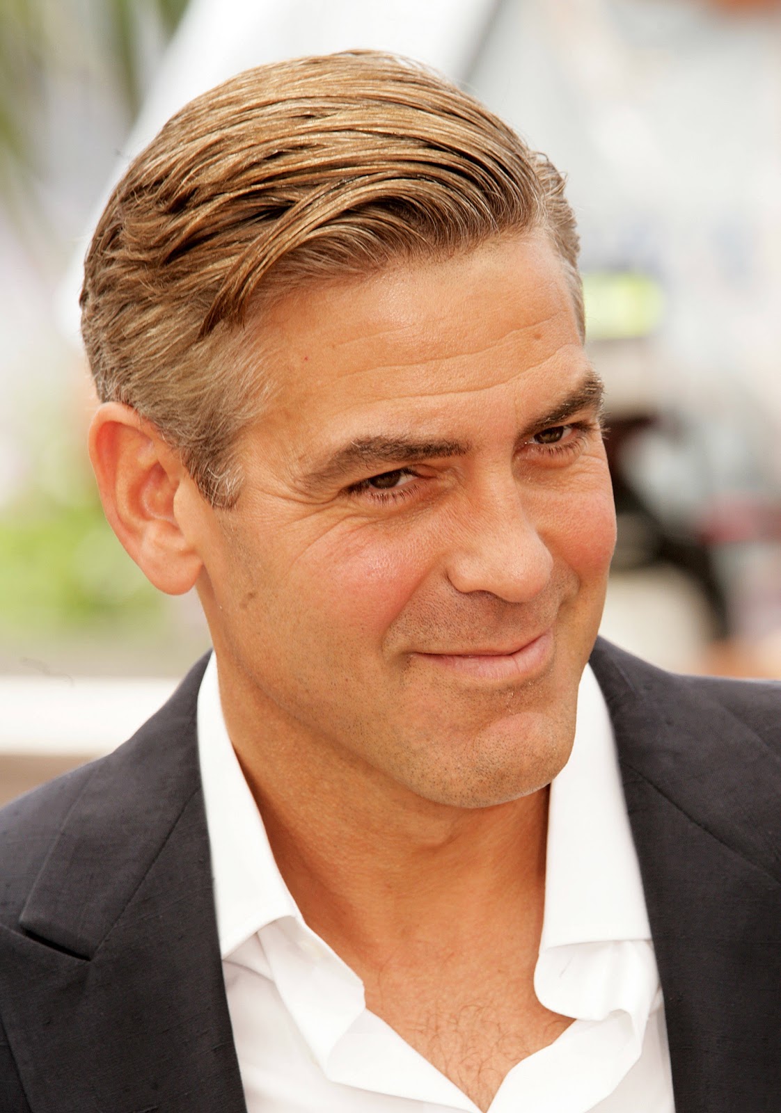 Curly Hairstyles For Very Short Hair George Clooney Cool Short Hairstyle