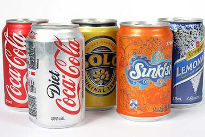 minuman dalam kaleng (soft drink) merupakan contoh campuran homogen