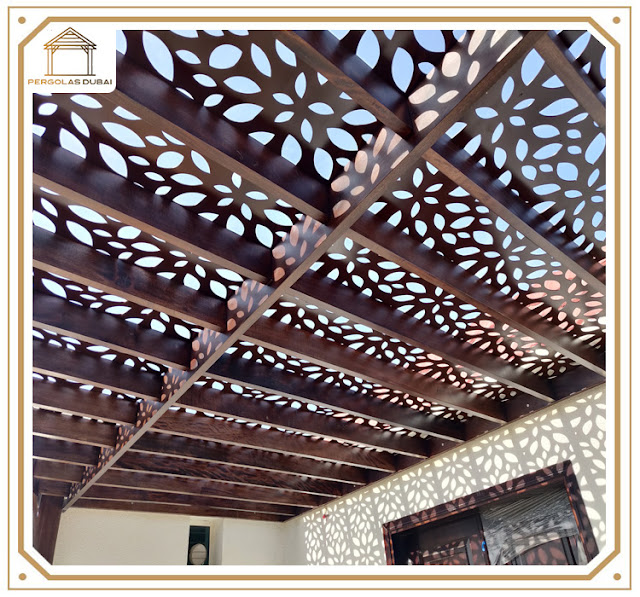 Mashrabiya Pergola Project done at Hatta Dubai. image 2