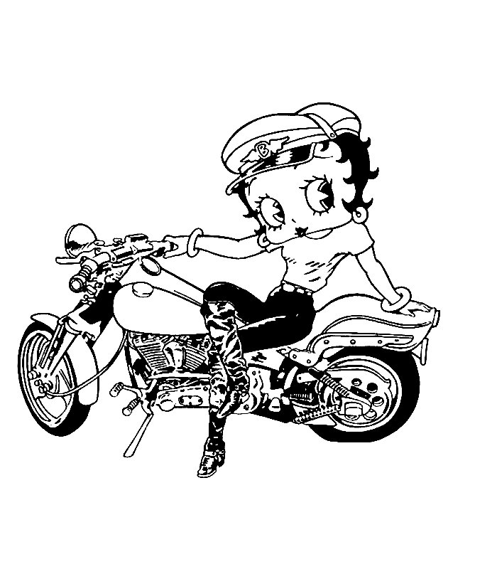 Betty Boop Pictures Archive - BBPA: Betty Boop coloring book page pictures