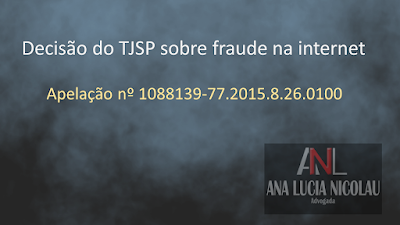 Decisão do TJSP sobre fraude na internet