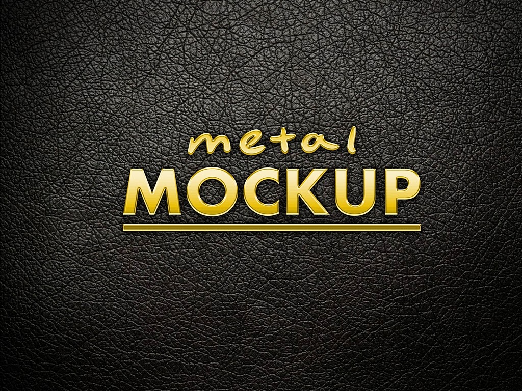Metal logo Mockup
