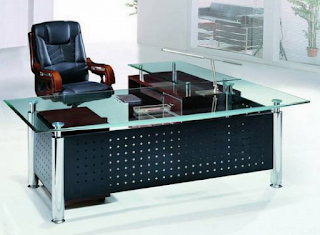 Exec Black Office Computer Desk Table