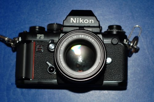 Nikon F3 camera MF-14 and Nikkor 50mm 1:1.4 Lens