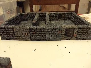 dungeon tiles arranged to make rooms showing door