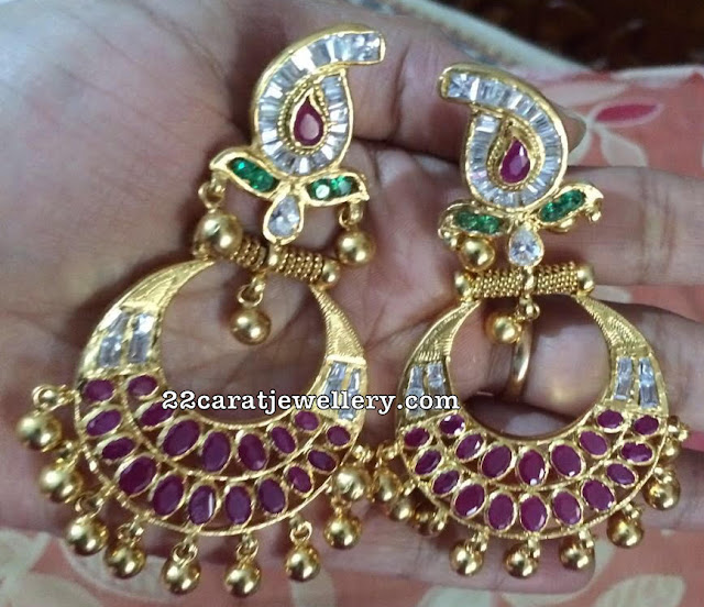 Silver Metal Latest Chandbalis Jhumkas