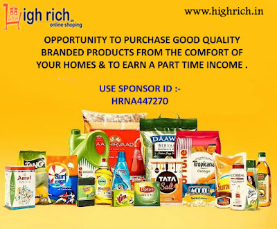 High Rich Online Shoppe -use Sponsor ID HRNA447270