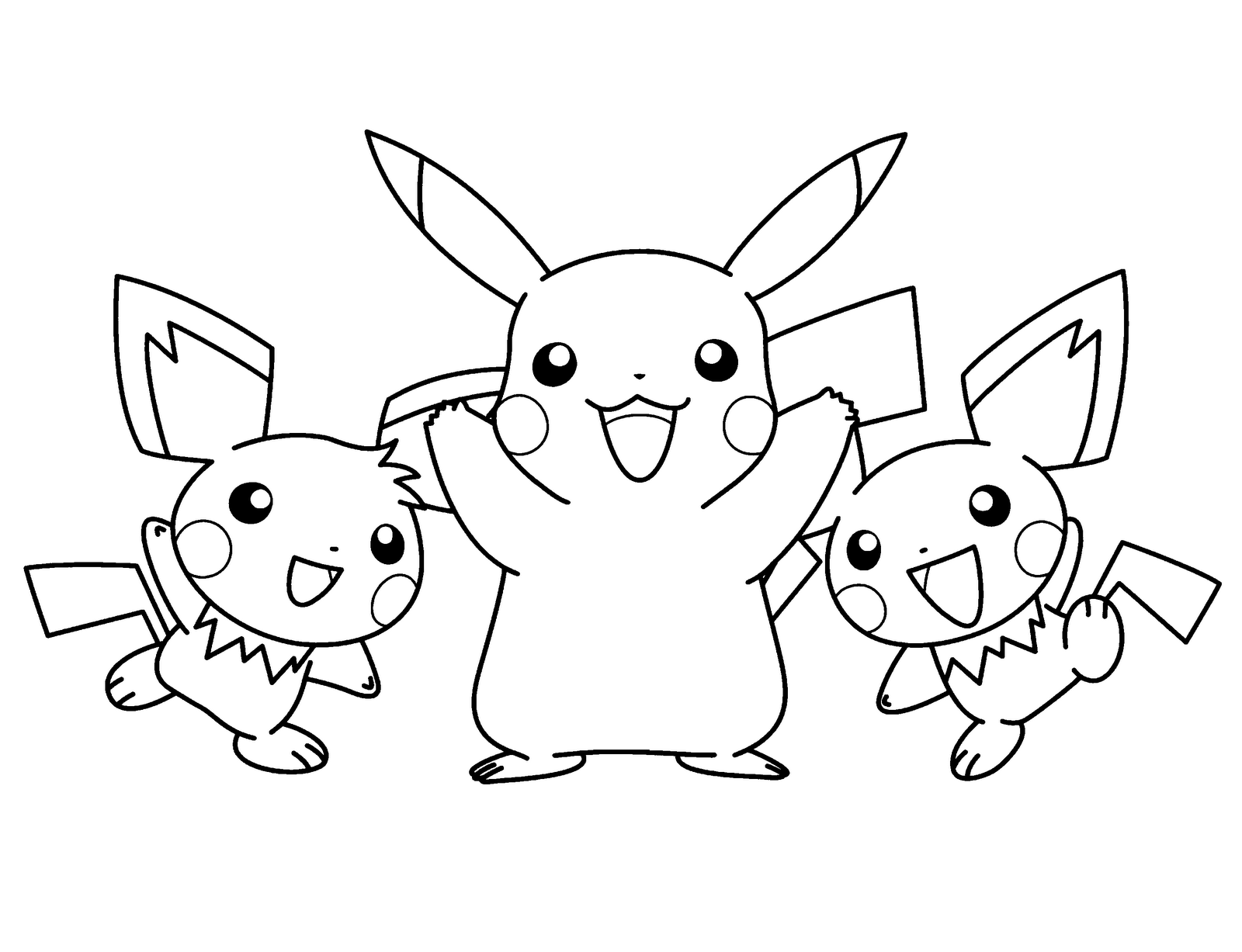 Interactive Magazine pokemon  and two baby  coloring  pages 