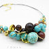 Turquoise and Tiger eye Handmade Necklace