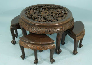 Chinese Wood Carving And Furniture.