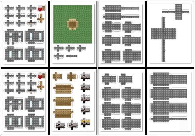 Minecraft Play Scene  Minecraft printables, Minecraft crafts, Minecraft  templates