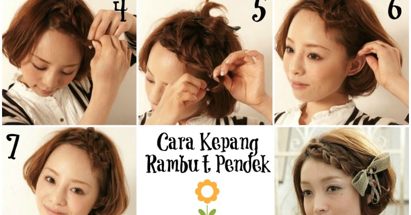 Kanubeea Hair Clip Tutorial Cara  Kepang  Rambut  Pendek 