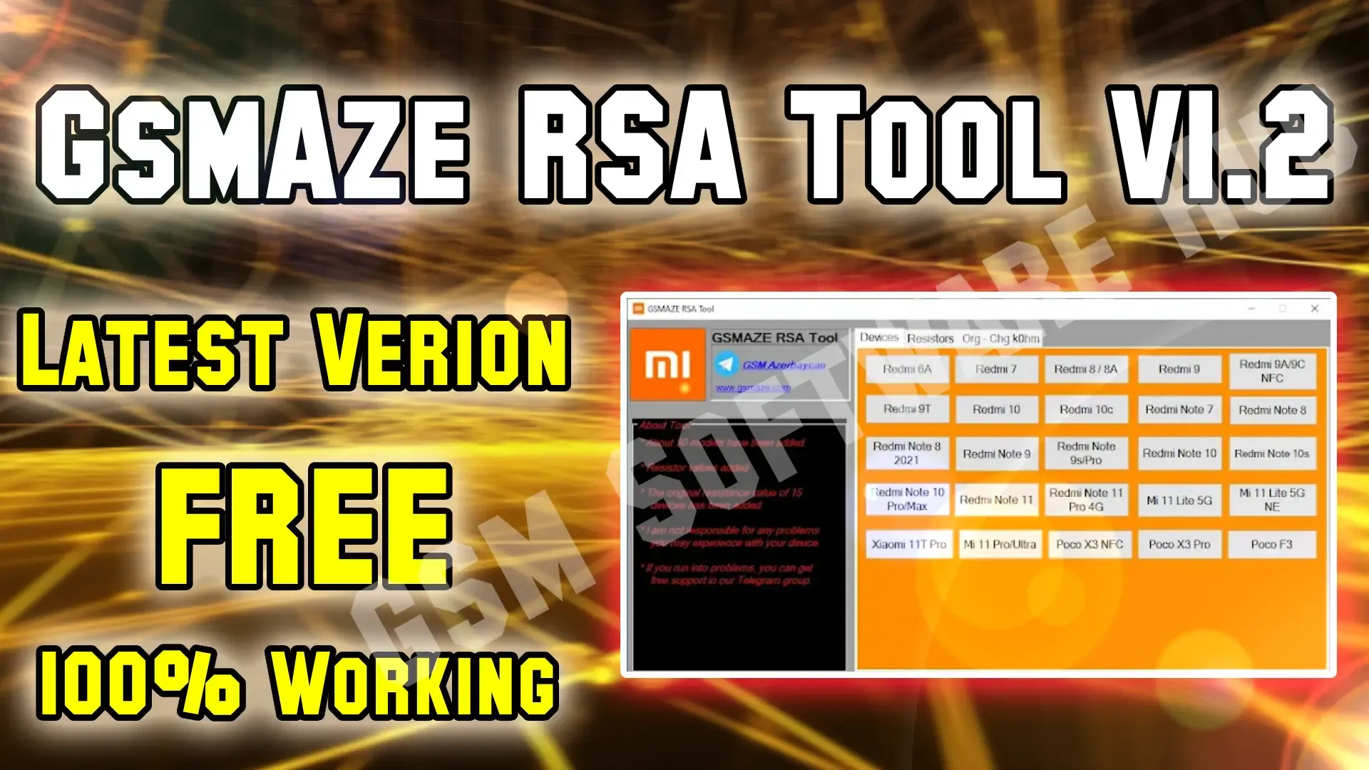 GsmAze RSA Tool V1.2