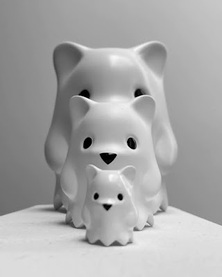 Ghostbear XL Matte White Edition Vinyl Figure by Luke Chueh x Munky King