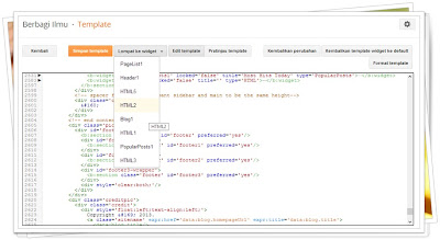 Fitur Baru Edit Template Blogger