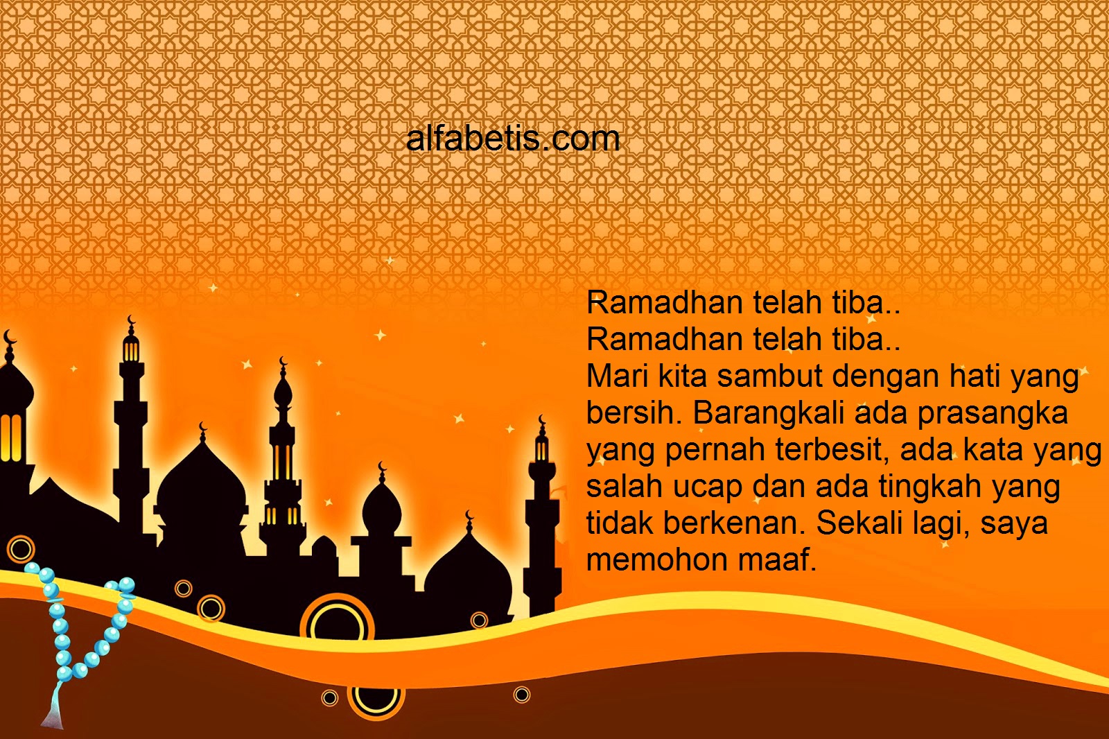 Gambar Kartu Ucapan Marhaban Ya Ramadhan 2021 1442 H Alfabetis