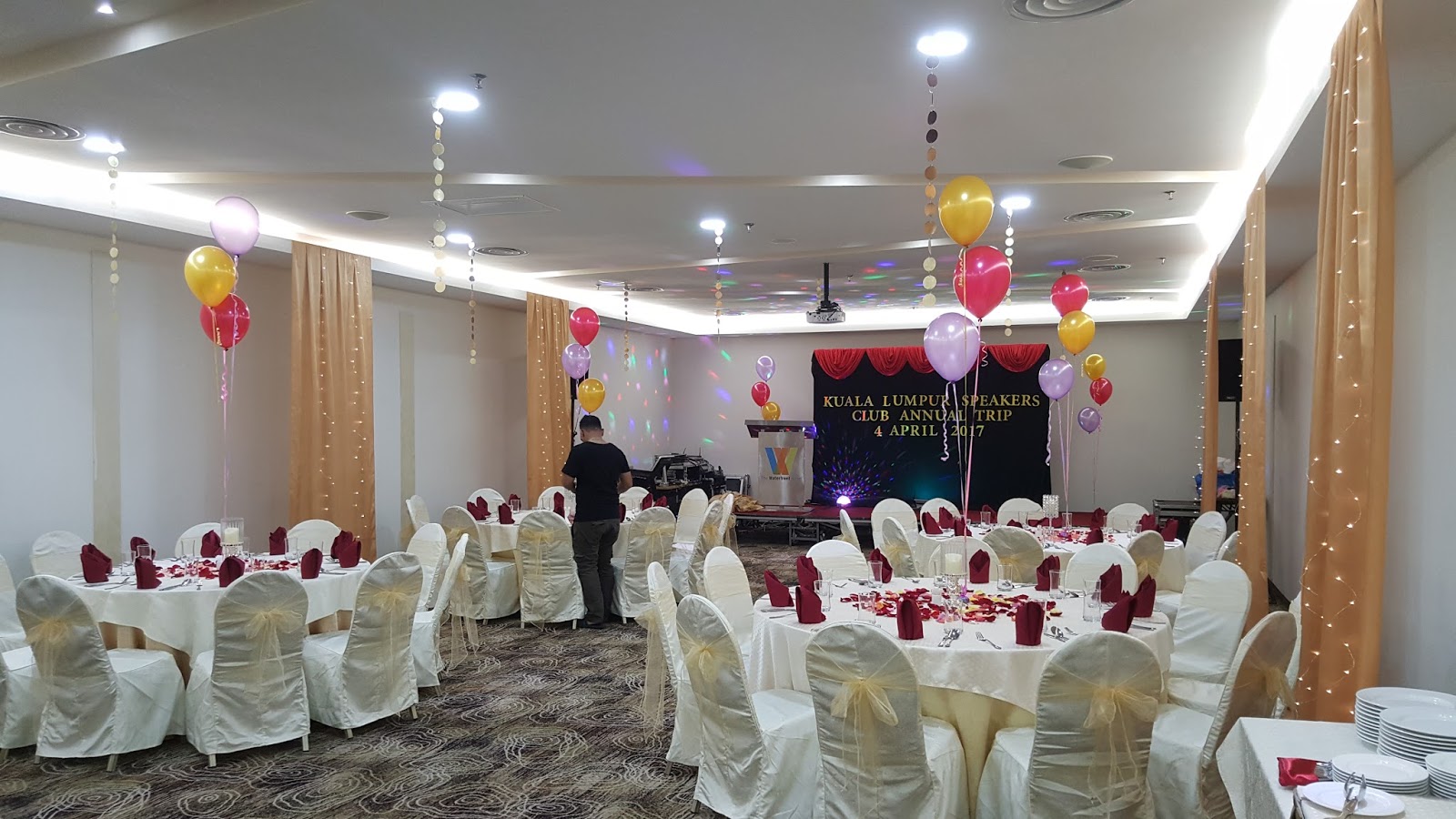 Nicky Shabli Wedding Decor Kuching Sarawak Gala Dinner 