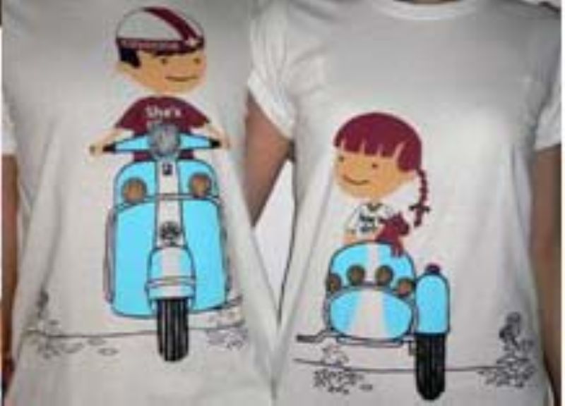 Design baju  Kaos Couple