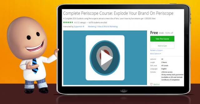 [100% Off] Complete Periscope Course: Explode Your Brand On Periscope| Worth 145$