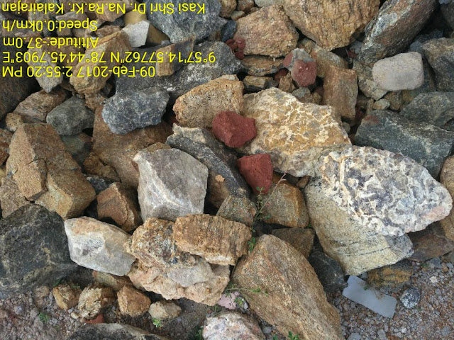 different colour rocks