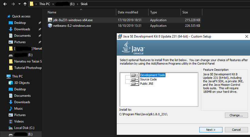 Proses Installasi JDK-8u231-windows-x64 - 4