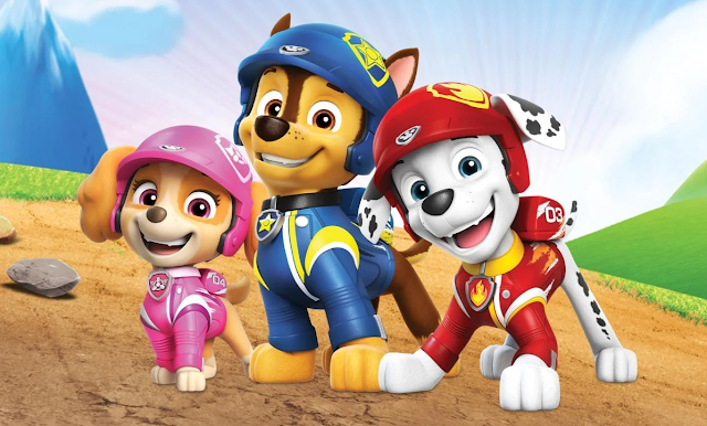 Skye, Chase and Marshall in PAW Patrol: Rescue Wheels costumes