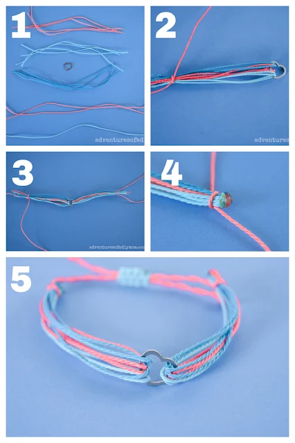 How to make a Pura Vida style bracelet!! 💗💗 #waxstringbracelets #pur, pura vida bracelet without wax string