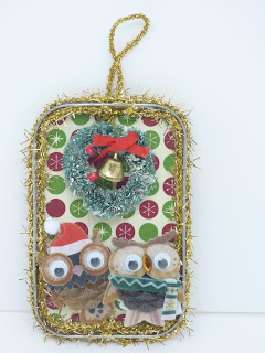 Mr. and Mrs. Owl Ornament by BayMoonDesign