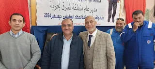 نقابة خالدة للبترول تهنئ مهندس حمدي مبروك مدير عام منطقة شرق بحرية لبلوغه قمة العطاء الوظيفي