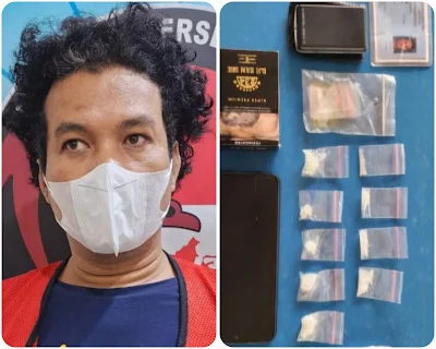 Satresnarkoba Polrestabes Surabaya Ciduk Pelaku Penyalahgunaan Narkotika Jenis Sabu di Sidoarjo
