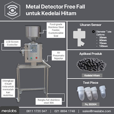 Metal Detector Free Fall Kedelai Hitam