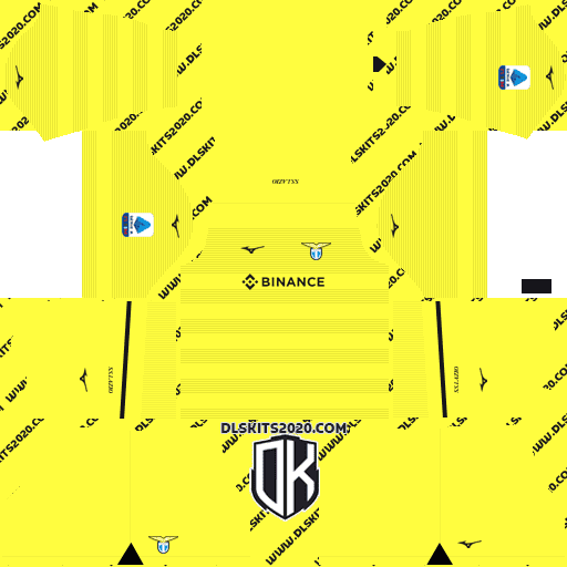 S.S. Lazio DLS Kits 2022-2023 Mizuno - Kit Dream League Soccer 2019 (Goalkeeper Away)