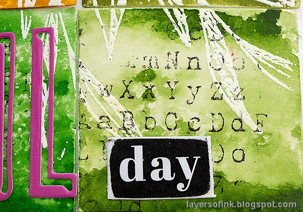 Layers of ink - Color Sampler Art Journal Tutorial by Anna-Karin Evaldsson.