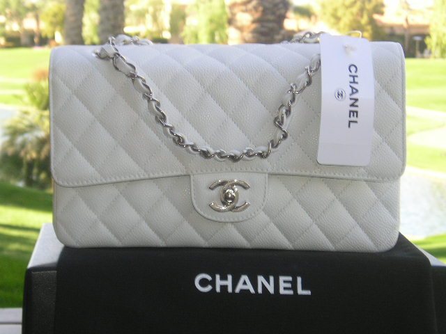 Elegant Off White Chanel Classical Bags
