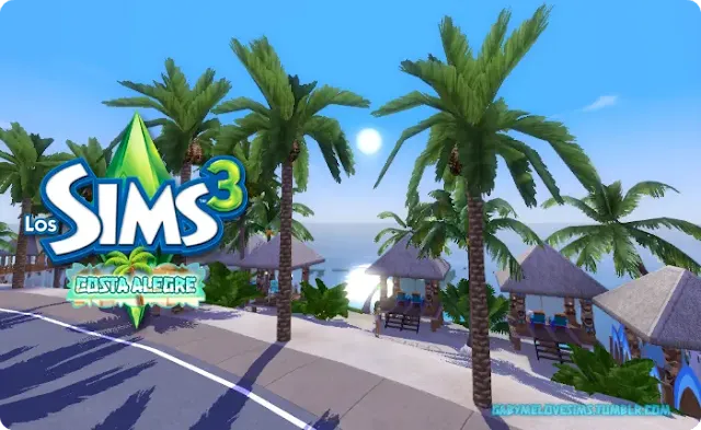 Sims 3 CC | World: Costa Alegre | Gabymelove Sims | Contenido personalizado, custom content, mod, mods, mundo, mundos, barrio, neighborhood, barrios, CAW, Isla, Island