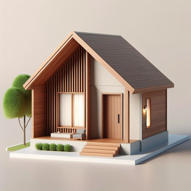 desain rumah kayu minimalis