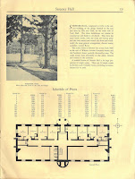 Dorm layout for Streeter Hall showing relative room costs