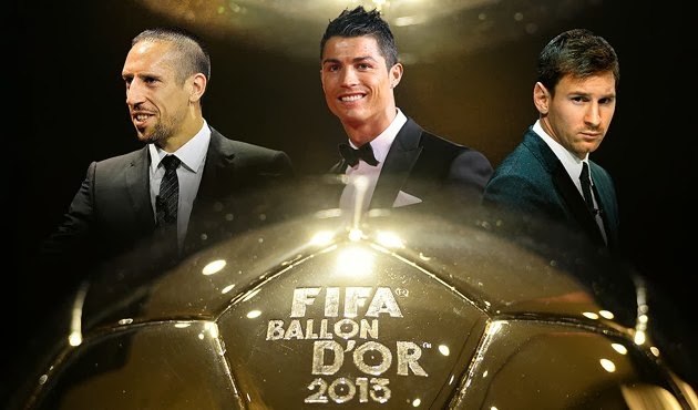 Daawo Sawirada:- Yaa Ku Guuleysan Doona Caawa Abaalmarinta Ballon d’Or 2013? Ronaldo, Messi Iyo Ribery 