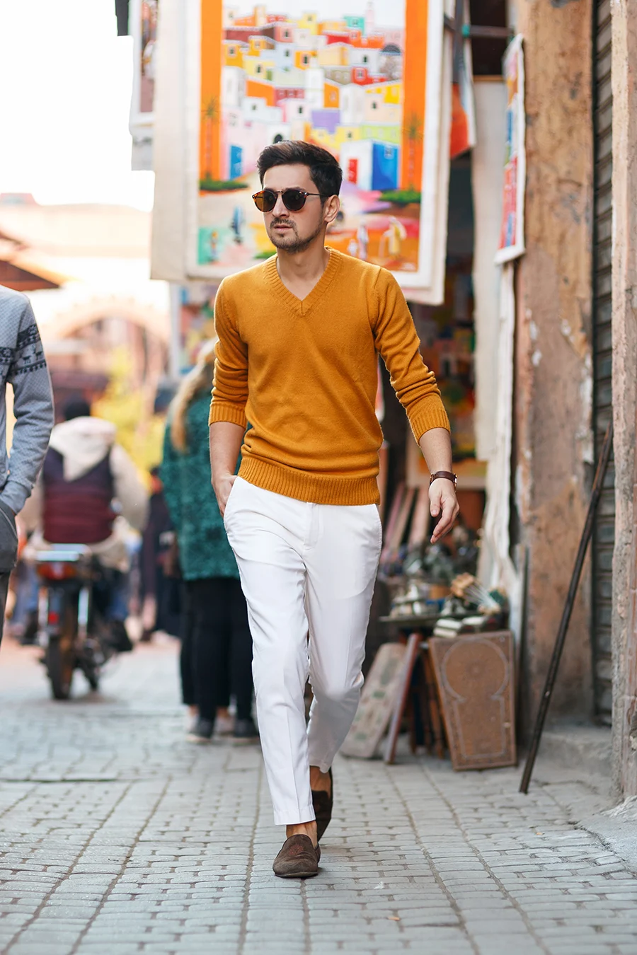 Look Masculino Amarelo Mostarda Tendencia Masculina Primavera Verão 2019