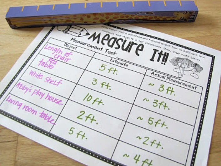 ferdinand math activity - measuring with inchimals