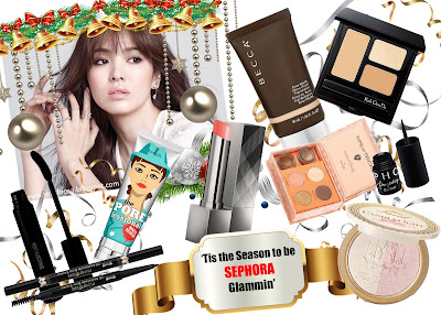 Tis the season to be Sephora Glammin - Christmas Look no make up look christmas party 2016