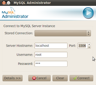 login MySQL Administrator