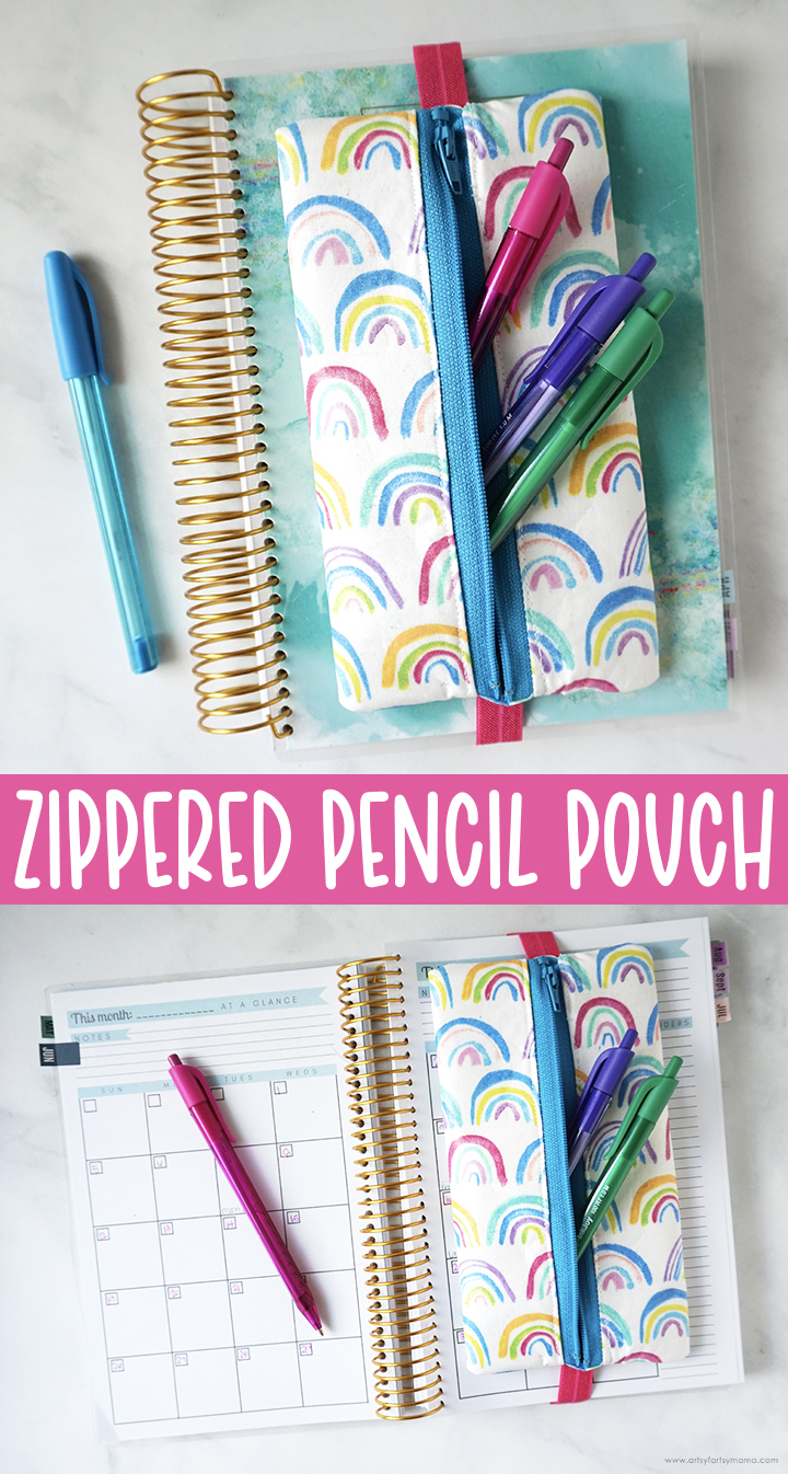 Easy Zippered Pencil Pouch