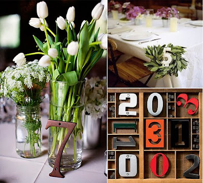 Wedding table numbers As well as my search for candy bars I am also on the 