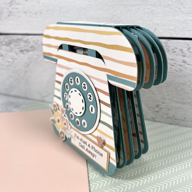 Telephone Shaped Mini Scrapbook Album